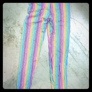 American Apparel women’s small rainbow leggings